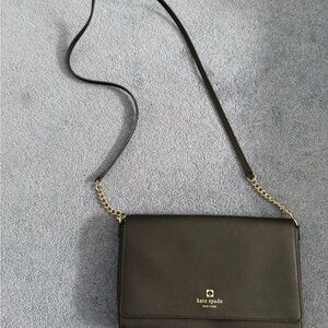 Kate Spade Black and Gold Crossbody Bag